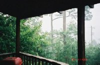 Blue Ridge, NC - Rain Off the Porch