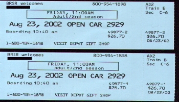 Blue Ridge, NC - Railway Tickets